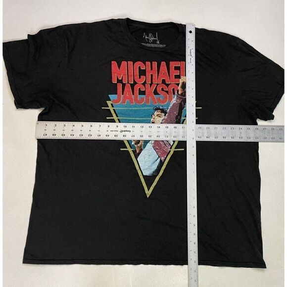 Michael Jackson Graphic T-shirt Men XXL Black Short Sleeve Music - Picture 5 of 5